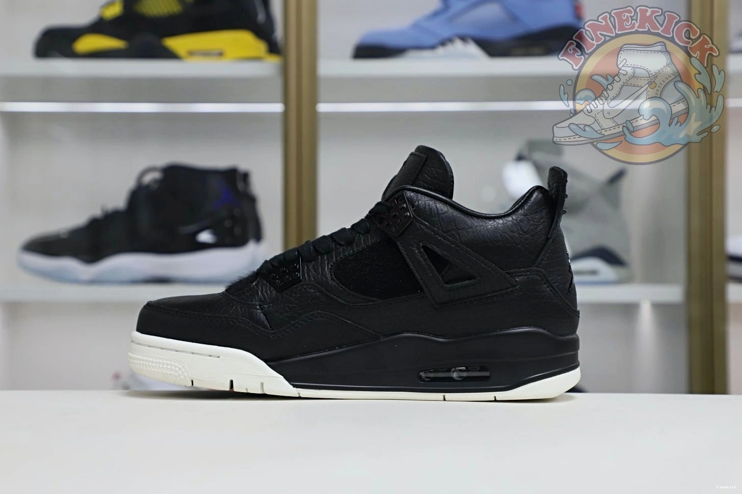 4 Air ponyhair black retro Jordan Jordan 0830